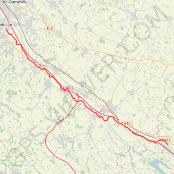 Vic - Naurouze (Canal du Midi) GPS track, route, trail