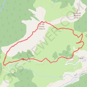 Pic de Fonta GPS track, route, trail
