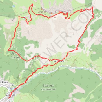 Ceillac - Col de Bramousse - Poste optique - Col Fromage - Ceillac GPS track, route, trail