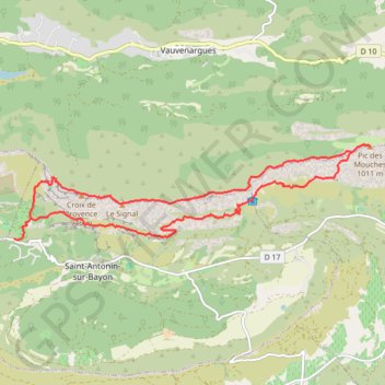 Grande rando Enchois - Pic des Mouches GPS track, route, trail