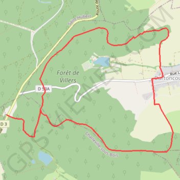 Randonnée du Haut Chemin - La voie de 60 - Burtoncourt GPS track, route, trail