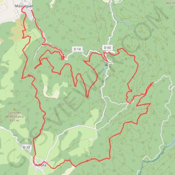 Autour de la Plaine d'Arfons GPS track, route, trail