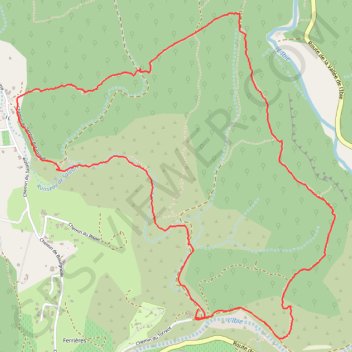 Vallée de l'Ibie GPS track, route, trail