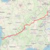 La Transeuropéenne, L'Arverne, Route Centre-Europe Atlantique, La Comtoise GPS track, route, trail