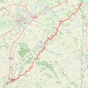 GR 655 De Lusignan (Vienne) à Mazeray (Charente-Maritime) (2021) LDE GPS track, route, trail