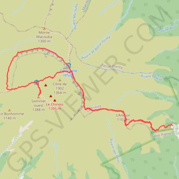 Rando Martinique - Montagne Pelée GPS track, route, trail