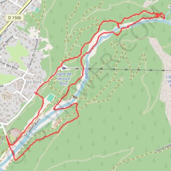 Les sources de l'Arveyron GPS track, route, trail