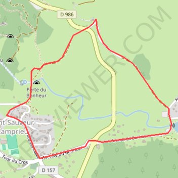 Camprieu petite boucle par l'Abîme de Bramabiau GPS track, route, trail