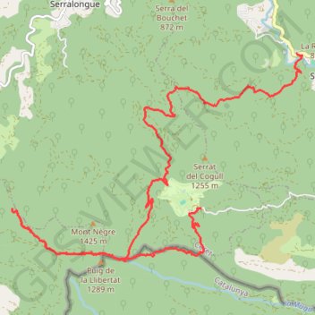Saint Laurens de cerdans-Cabrens-Falgos GPS track, route, trail