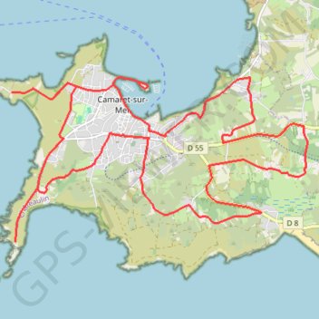 Tro Bro Kornog A Bell (Circuit Camaret Cyclo) - Camaret-sur-Mer GPS track, route, trail