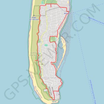 Le Cap-Ferret GPS track, route, trail
