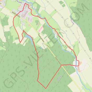Jura val d'amour vaudrey GPS track, route, trail