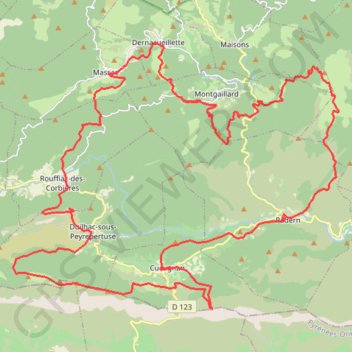 Trails Cathares - Le Trail des Donjons GPS track, route, trail