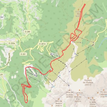 E9 Les Sept Laux Option A GPS track, route, trail