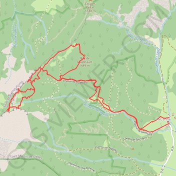 Rocher de Pansaret et Tête de Gaudissard (Vercors) GPS track, route, trail