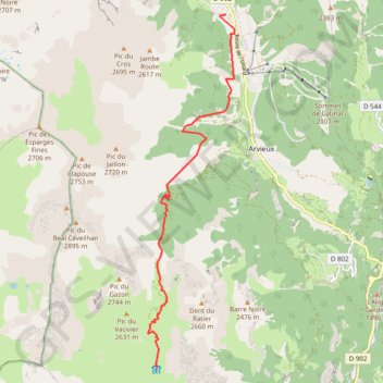 Furfande - Brunissard GPS track, route, trail