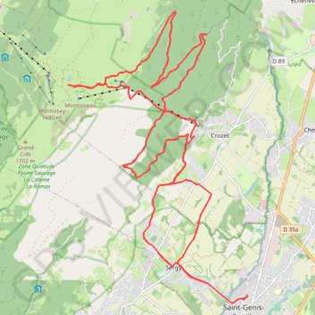 Col de Crozet GPS track, route, trail