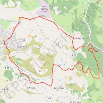Sainte-Radegonde GPS track, route, trail