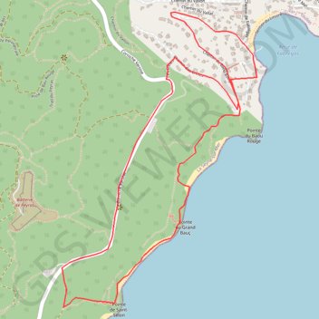 Sentier Littoral - Fabrégas - Le B%Bœuf - Le Jonquet GPS track, route, trail