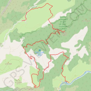 Les Lavagnes - Barrage Saint Guilhem GPS track, route, trail