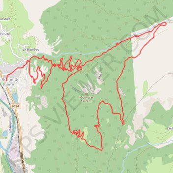 Le Lauzet GPS track, route, trail