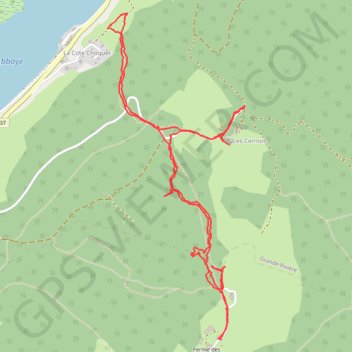 Lac de l'abbaye GPS track, route, trail