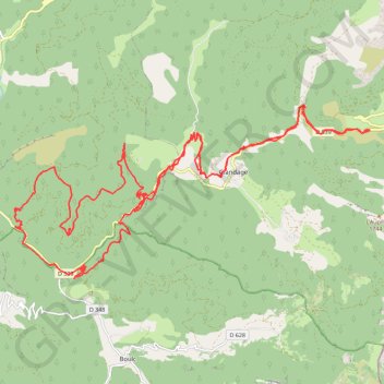 Grimone, Gorges des Gats GPS track, route, trail