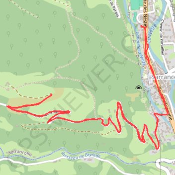 Sarrancolin Route de la Soule GPS track, route, trail