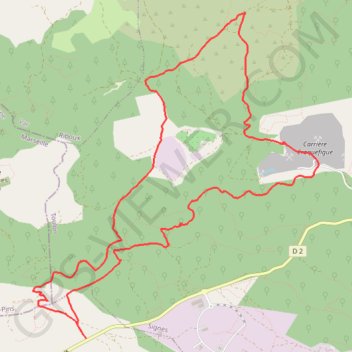 Le Vallon des Matyrs - SIGNES - 83 GPS track, route, trail