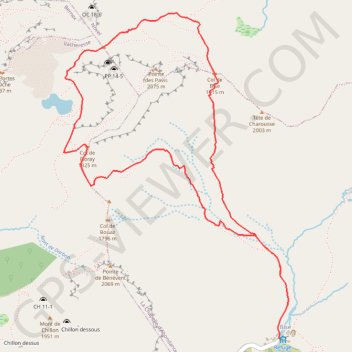 De Bise au lac de Darbon GPS track, route, trail