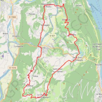 Billième-Vraisin-Lucey-Massigneu-Nattages-Yenne-Loisieux GPS track, route, trail