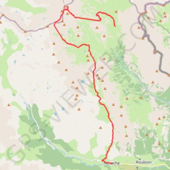 Vallée étroite-Thabor-Névache GPS track, route, trail