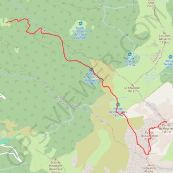 Pointe de Rognier GPS track, route, trail