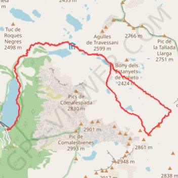 Pic de Contraix GPS track, route, trail