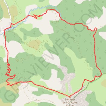 Boucle Bayons - Crête de la Colle GPS track, route, trail