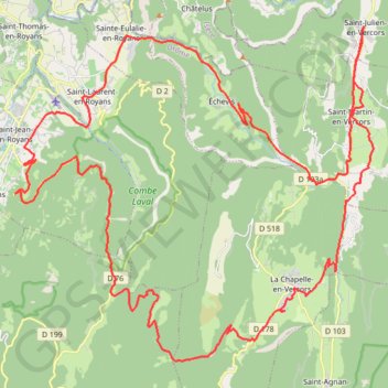Saint Julien - Col de la Machine - Saint julien GPS track, route, trail