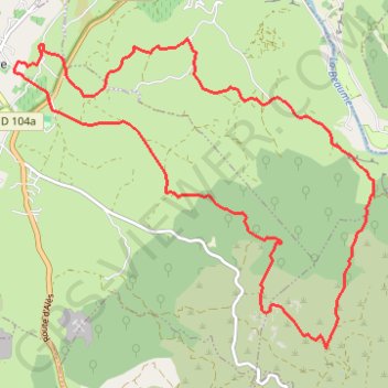 Les Bois de Lablachère GPS track, route, trail