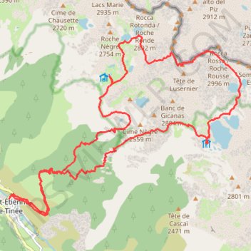 Rando tenibre GPS track, route, trail