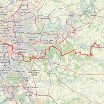 GR®14 De Paris (Ile de France) à Coulommiers (Seine-et-Marne) (2023©gr-infos.com) GPS track, route, trail