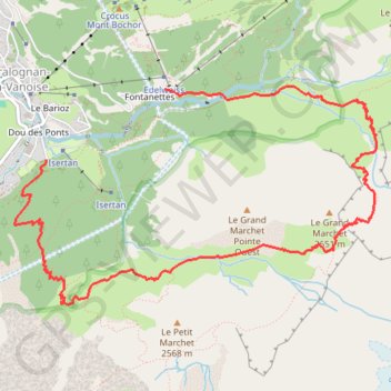 Cirque du grand Marchet GPS track, route, trail