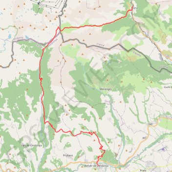 Chemin des Bonhommes - Porta Belverr de Cerdanya GPS track, route, trail