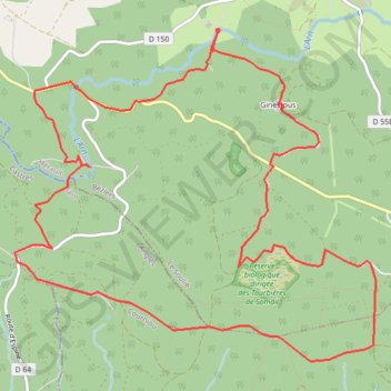 Croix du Bessou - Moulin de Vergougnac GPS track, route, trail