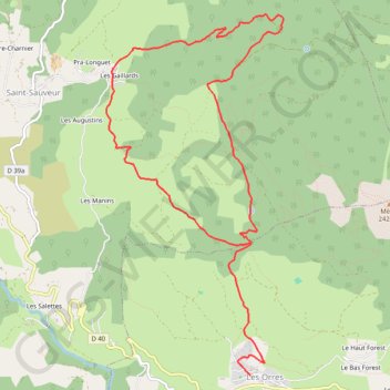 Boucle du Méale GPS track, route, trail