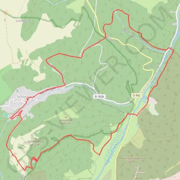 Entre la Schwingmuehle et Schorbach GPS track, route, trail