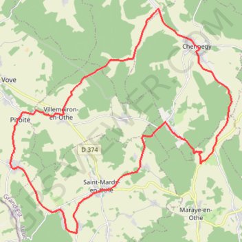 Circuit de Villemoiron-en-Othe GPS track, route, trail