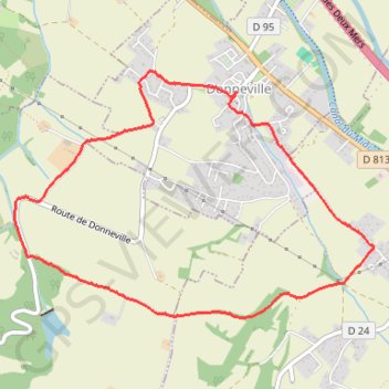 Donneville - Montgiscard GPS track, route, trail