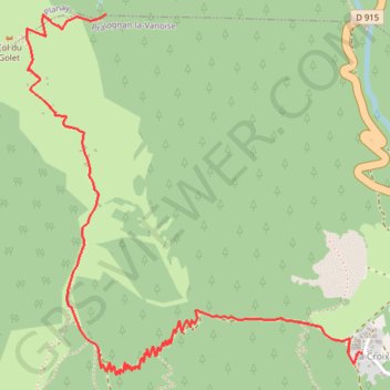 Rocher de Villeneuve GPS track, route, trail