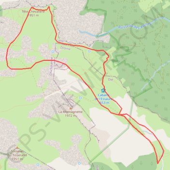 La tete chevaliere GPS track, route, trail