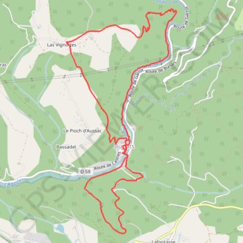Anonymous GPS track, route, trail