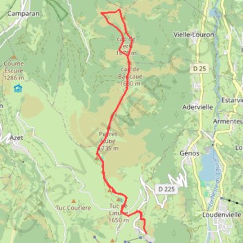 Raquette Val Louron GPS track, route, trail